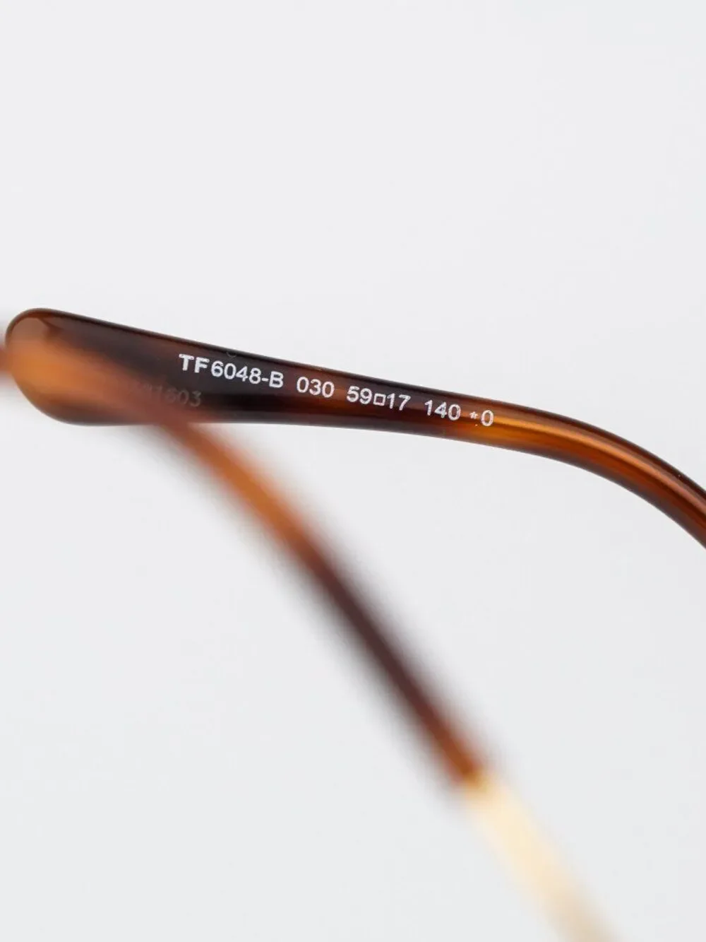 Tom Ford Women Eyeglasses Gold Square FT6048-B 030 NEW AUTHENTIC